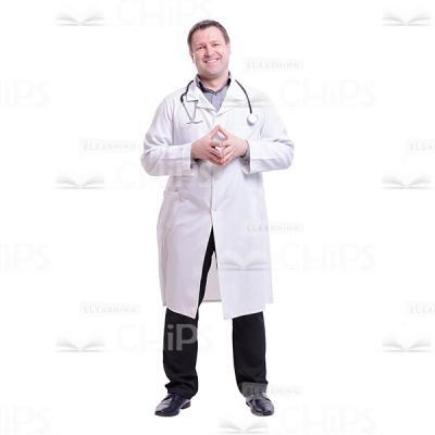 Sincerely Laughing Doctor Cutout Photo-0