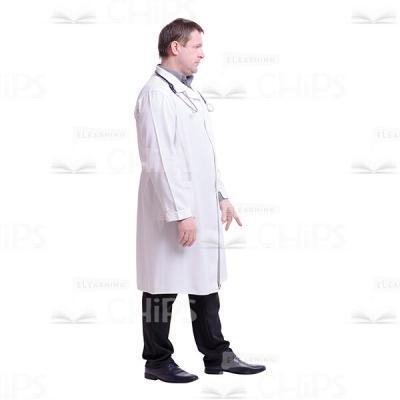 Profile Walking Doctor Cutout Photo-0