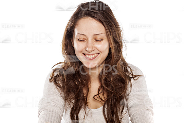Close-Up Face Portrait Of Young Woman Without Makeup Stock Photo Pack-32090