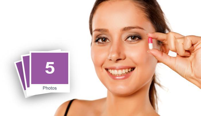 Woman Taking Medicines Stock Photo Pack-0