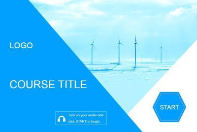 Blue Vertical Control Bar Course Starter Template — iSpring Suite-0
