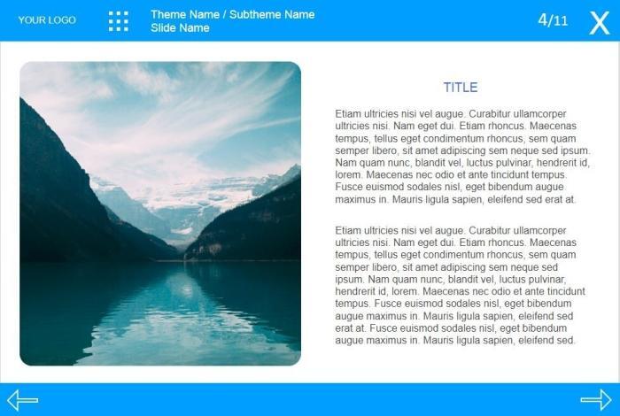 Blue Vertical Control Bar Course Starter Template — iSpring Suite-51672