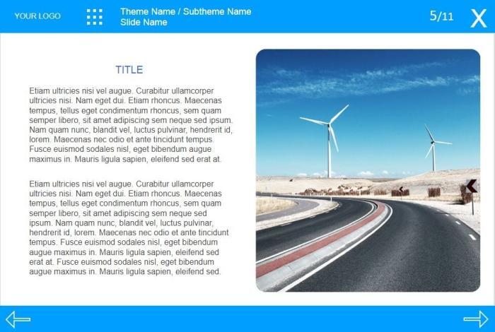 Blue Vertical Control Bar Course Starter Template — iSpring Suite-51674