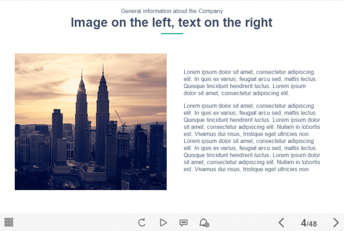 Text + Image Slide — Lectora Course Player