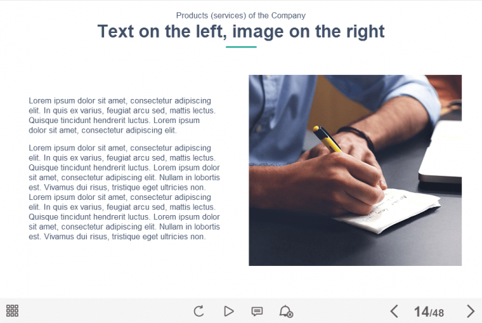 Text And Image Slide — eLearning Lectora Course Player