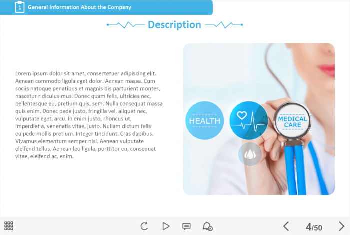 Medical Industry Welcome Course Starter Template — Trivantis Lectora-47279