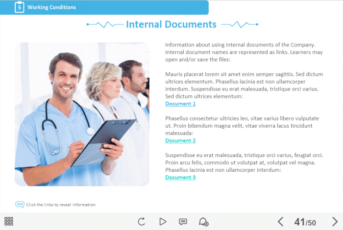 Medical Industry Welcome Course Starter Template — Trivantis Lectora-47338
