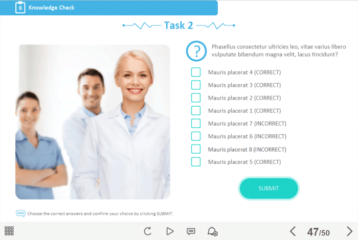 Medical Industry Welcome Course Starter Template — Trivantis Lectora-47347