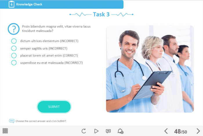 Medical Industry Welcome Course Starter Template — Trivantis Lectora-47350