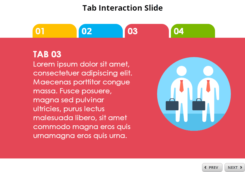 Tab Interaction — Course Template for Storyline 360 Tab Interaction — Course Template for Storyline 360