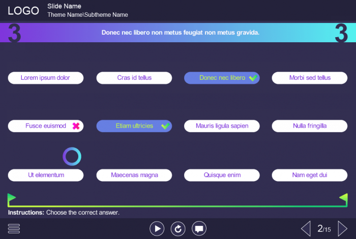 Gamified Quiz — Download Storyline Templates for eLearning Courses
