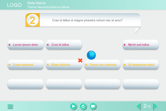 Creative Light Gray Quiz — Storyline e-Learning Templates