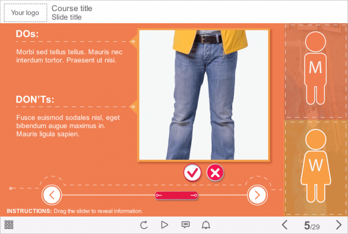 Visual Comparison — Download Storyline Templates for eLearning Courses