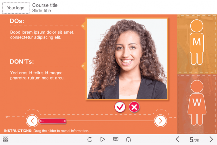 Choosing The Correct Option — eLearning Storyline Templates
