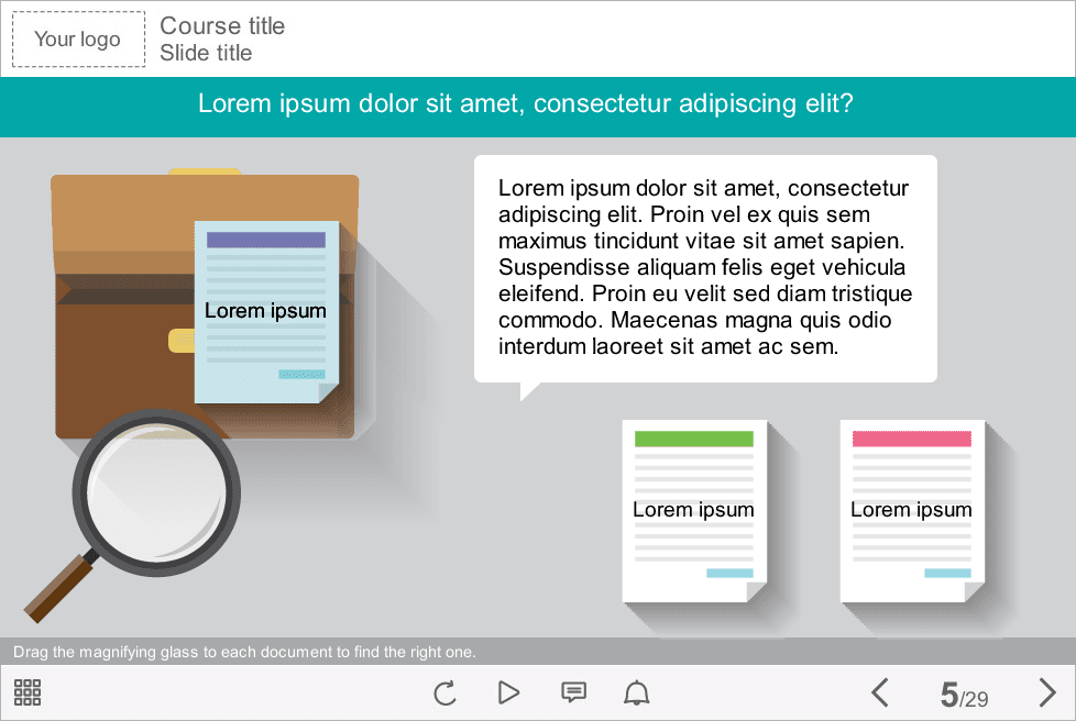 Draggable Items — Articulate Storyline e-Learning Templates Draggable Items — Articulate Storyline e-Learning Templates