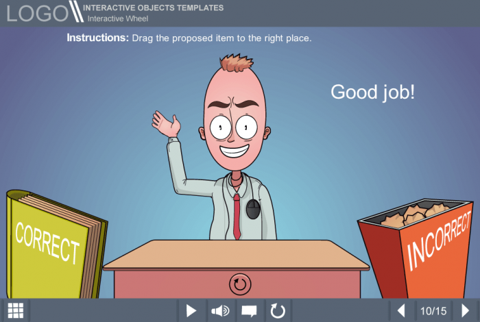 Excited Vector Man Character — eLearning Storyline Templates Available to Download