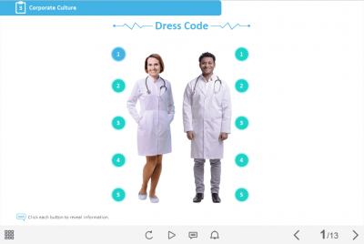 Doctor's Dress Code — Lectora Template-47414