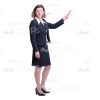 Serious Mid-Aged Tutor Holding Presentation Cutout Image-0