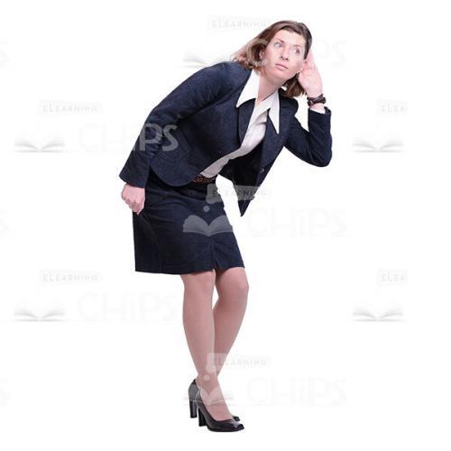 Middle-Aged Woman Making Gesture Cutout Picture-0