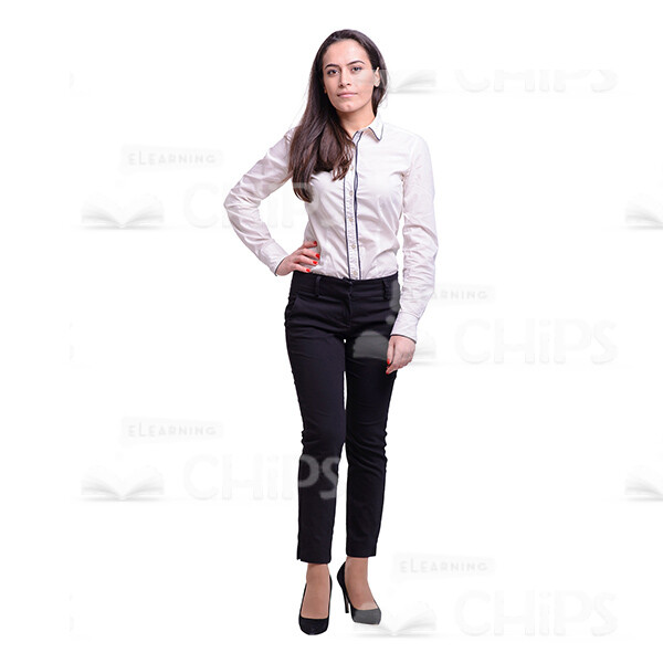 Self-Confident Young Businesswoman Cutout Picture-0