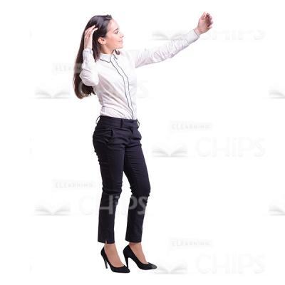 Young Businesswoman Posing For Camera Cutout Photo-0