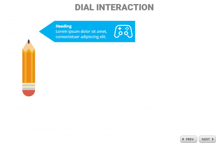 Dial Interaction — Articulate Storyline 360 Template for eLearning