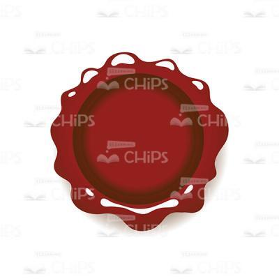 Red Wax Seal Vector Object-0
