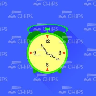 Classic Alarm Clock Vector Image-0