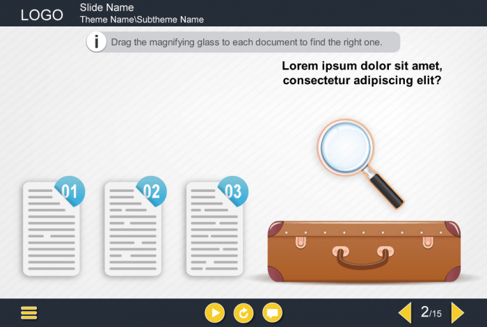 Draggable Magnifier — Storyline Templates for eLearning