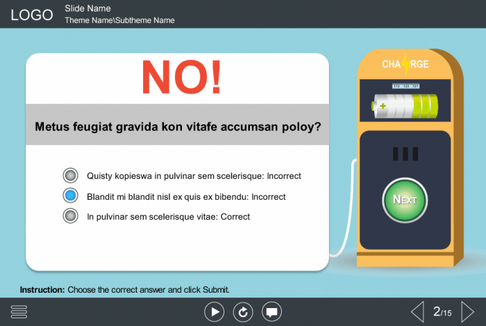 Wrong Answer Feedback— eLearning Templates for Articulate Storyline