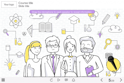 Slide With Handsome Vector Characters — e-Learning Templates for Articulate Storyline