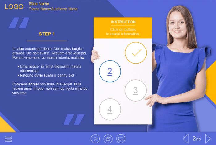 Step-by-Step Instruction — Lectora Template-46520