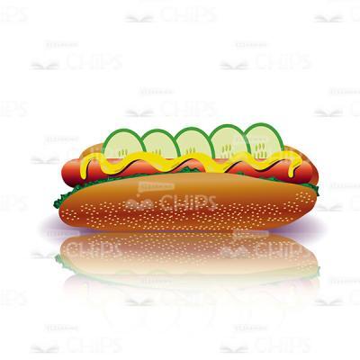 Hot Dog Vector Object-0