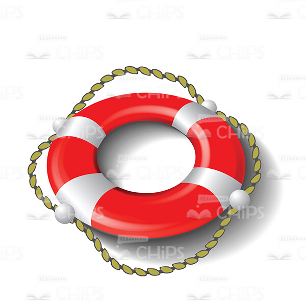 Red Lifebuoy Vector Image-0