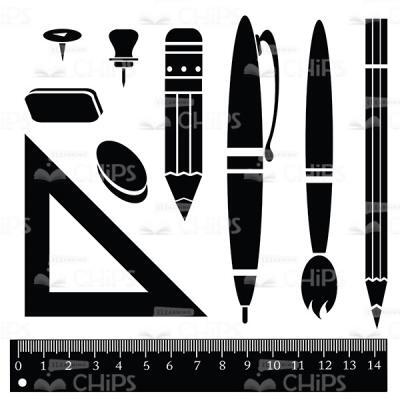 Drafting Tools Vector Object Set -0