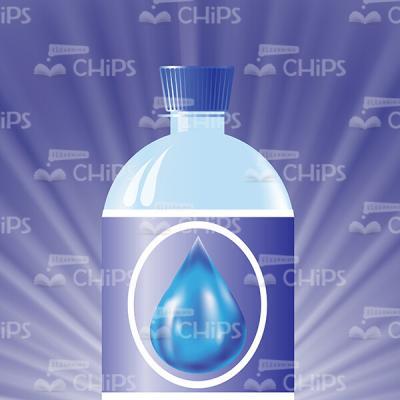 Plastic Bottle With Water Drop Logo Vector Concept-0