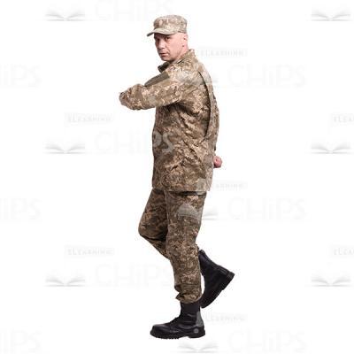 Marching Mid-Aged Solder Cutout Photo-0