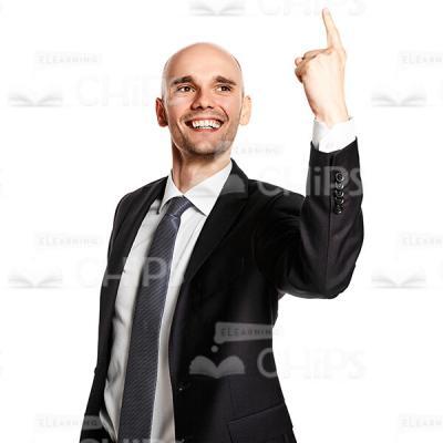 Excited Business Showing "Have an Idea" Gesture Cutout Photo-0