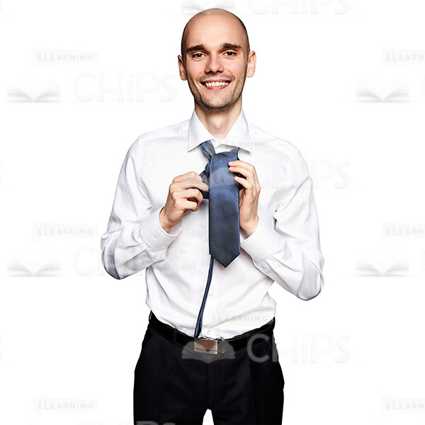 Adult Positive Man Wearing Tie Cutout Image-0