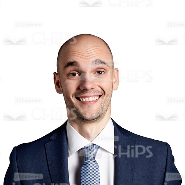 Smiling Businessman Looks Friendly Cutout Picture-0