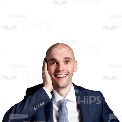 Businessman Feels Happy With Something Cutout Picture-0