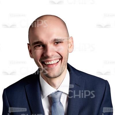 Close Up Portrait Of Positive Businessman Laughing-0