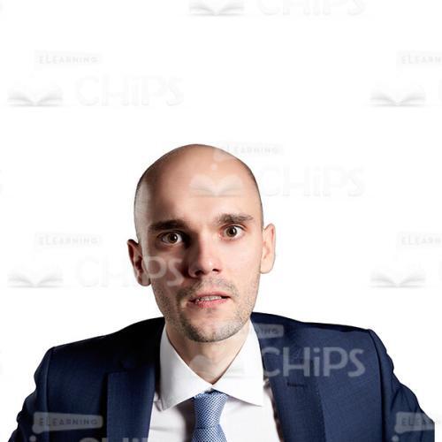 Amazed Business Man Cutout Photo Portrait-0