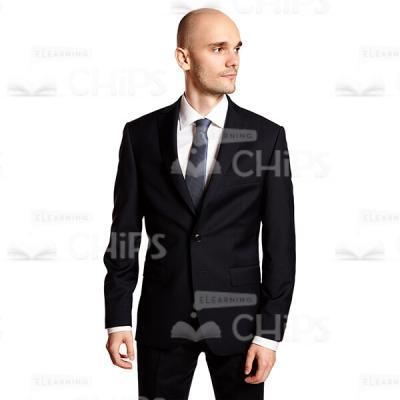 Handsome Businessman Looking Sideways Cutout Image-0