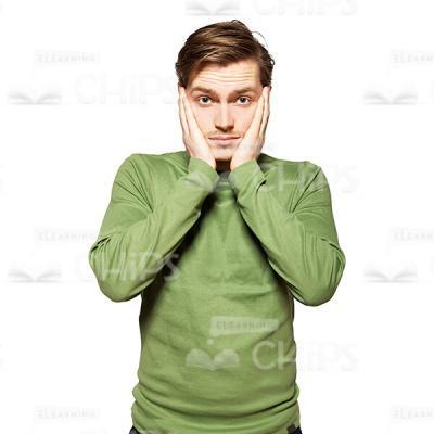 Handsome Young Man Wearing Green Sweater Cutout Photo Pack-37829