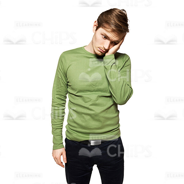 Handsome Young Man Wearing Green Sweater Cutout Photo Pack-37838