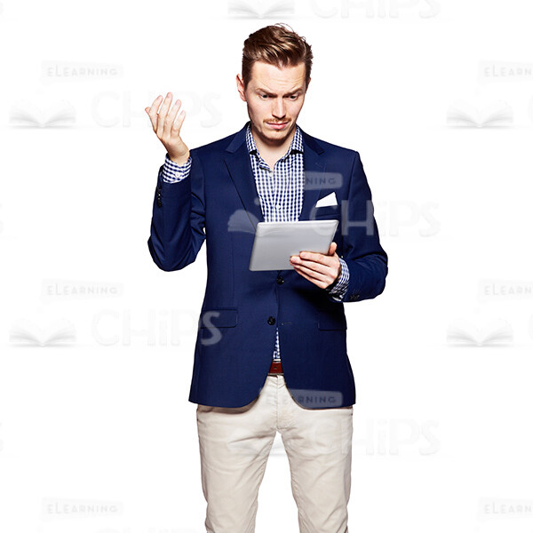 Cutout Picture of Handsome Young Man in Dark Blue Suit Pointing at the Camera-0 Cutout Picture of Handsome Young Man in Dark Blue Suit Pointing at the Camera-0