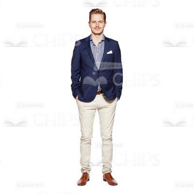 Handsome Young Man Holding Hands In Pockets Cutout Photo-0