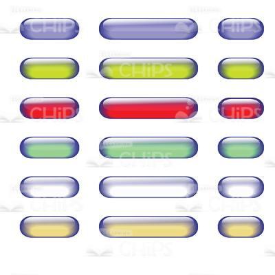 Set Of Colored Buttons Vector Image-0