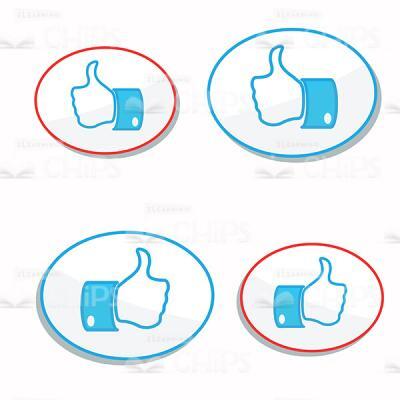 Thumb Up Gestures Vector Icon-0